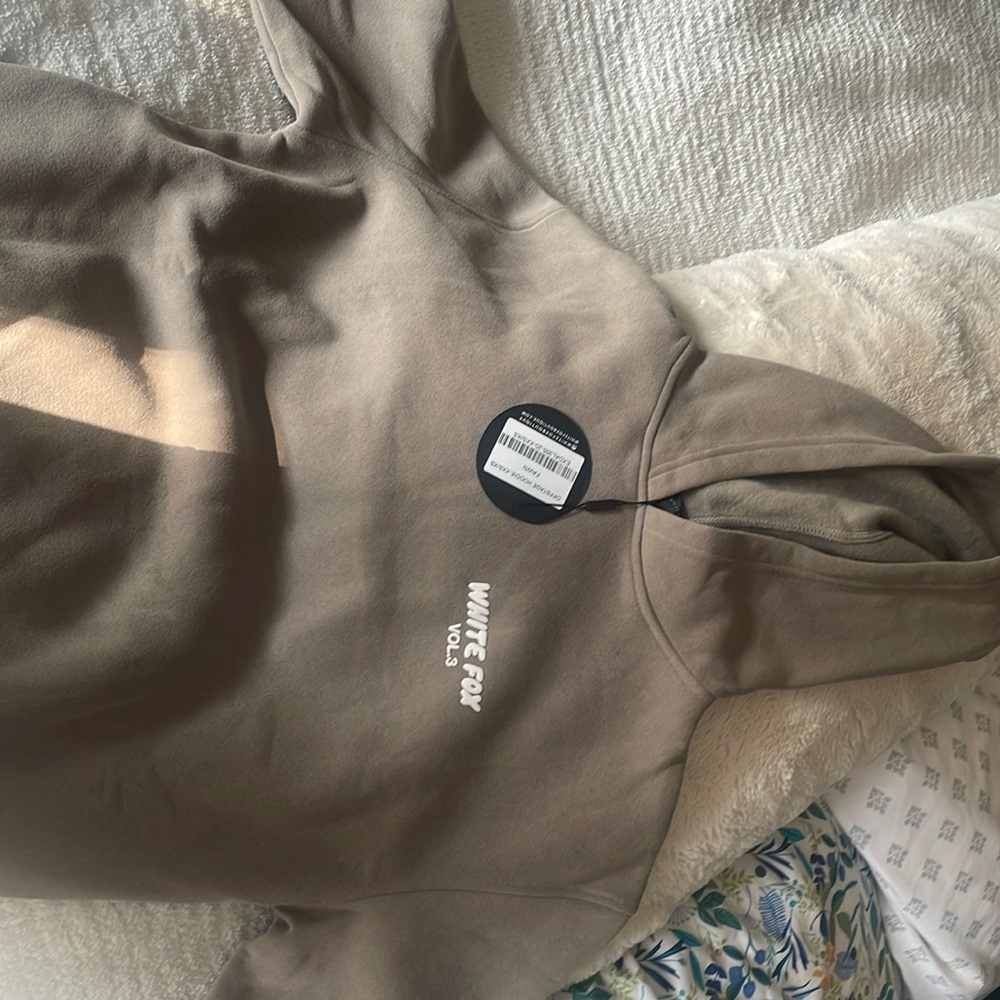 Brand new white fox sweatshirt